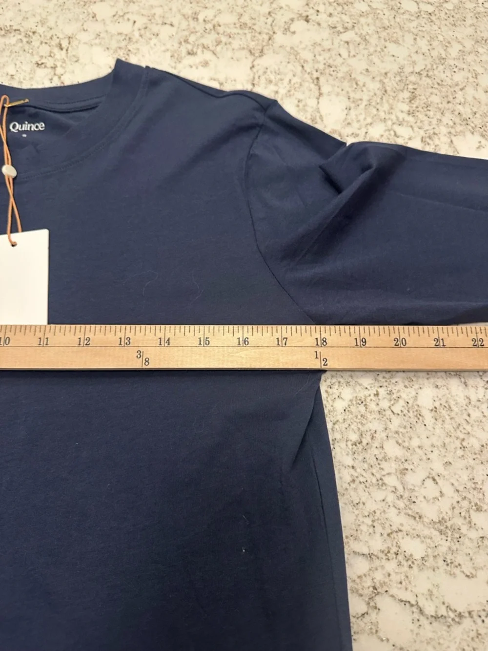 Quince Women’s Bundle of Navy and White Crew Neck Long Sleeve Tees - Picture 3 of 7